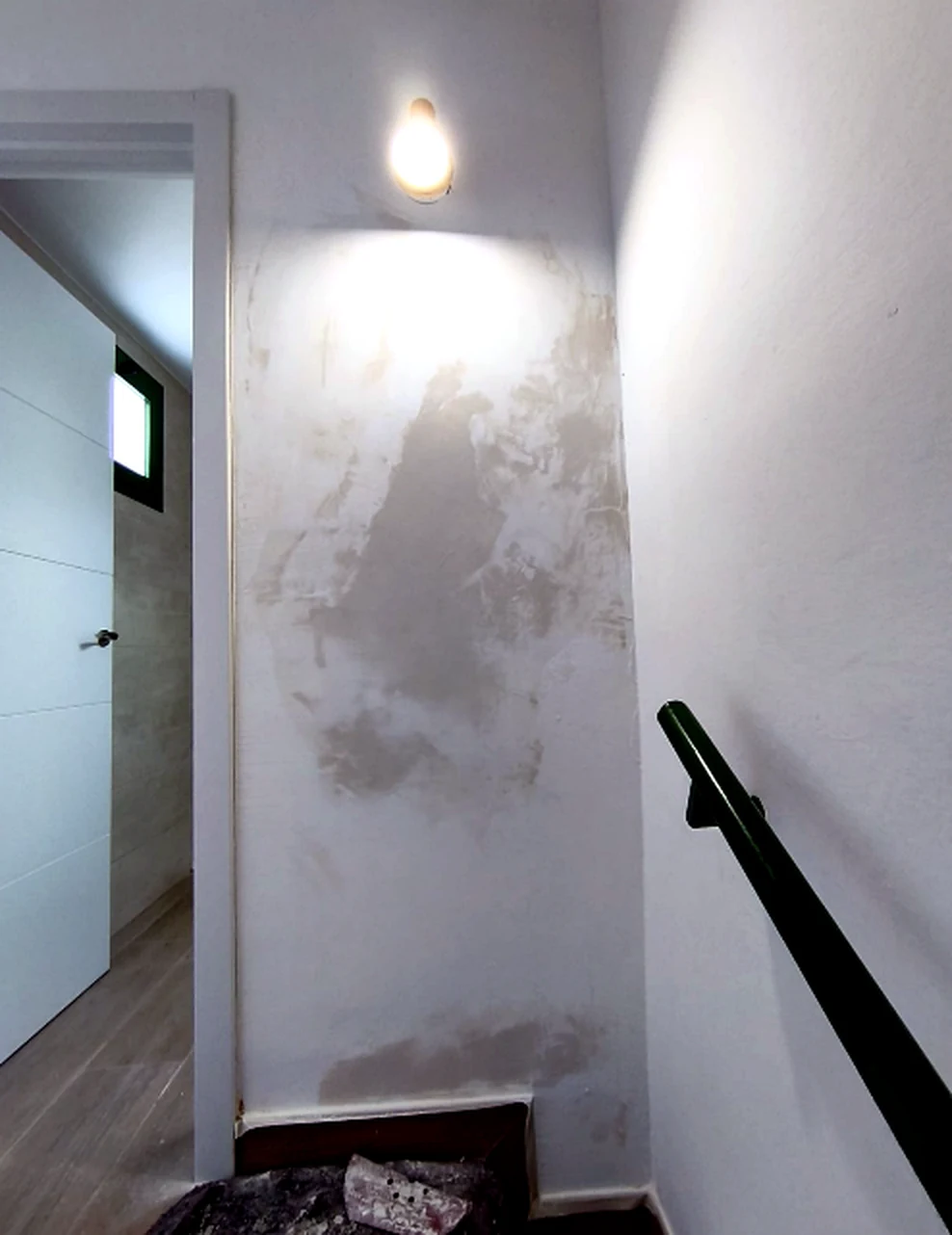 Wall before